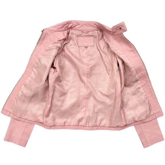 Absolute Leather Women's Pink 100% Authentic Lambskin Leather Jacket Size Small - Picture 4 of 6